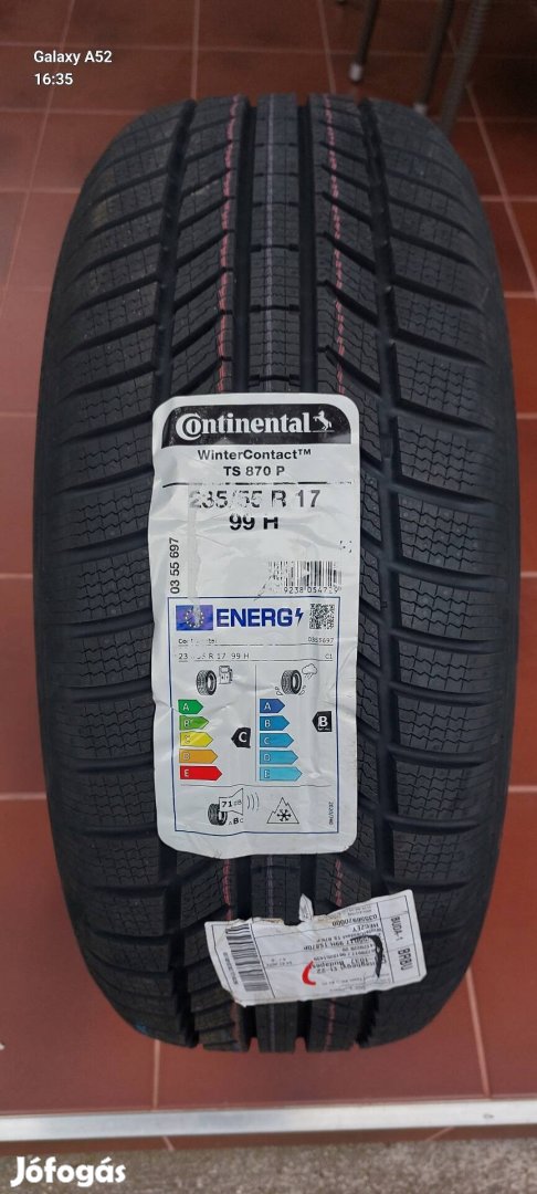 Continental Winter Contact 235/55 R 17 új téligumi 2 db 