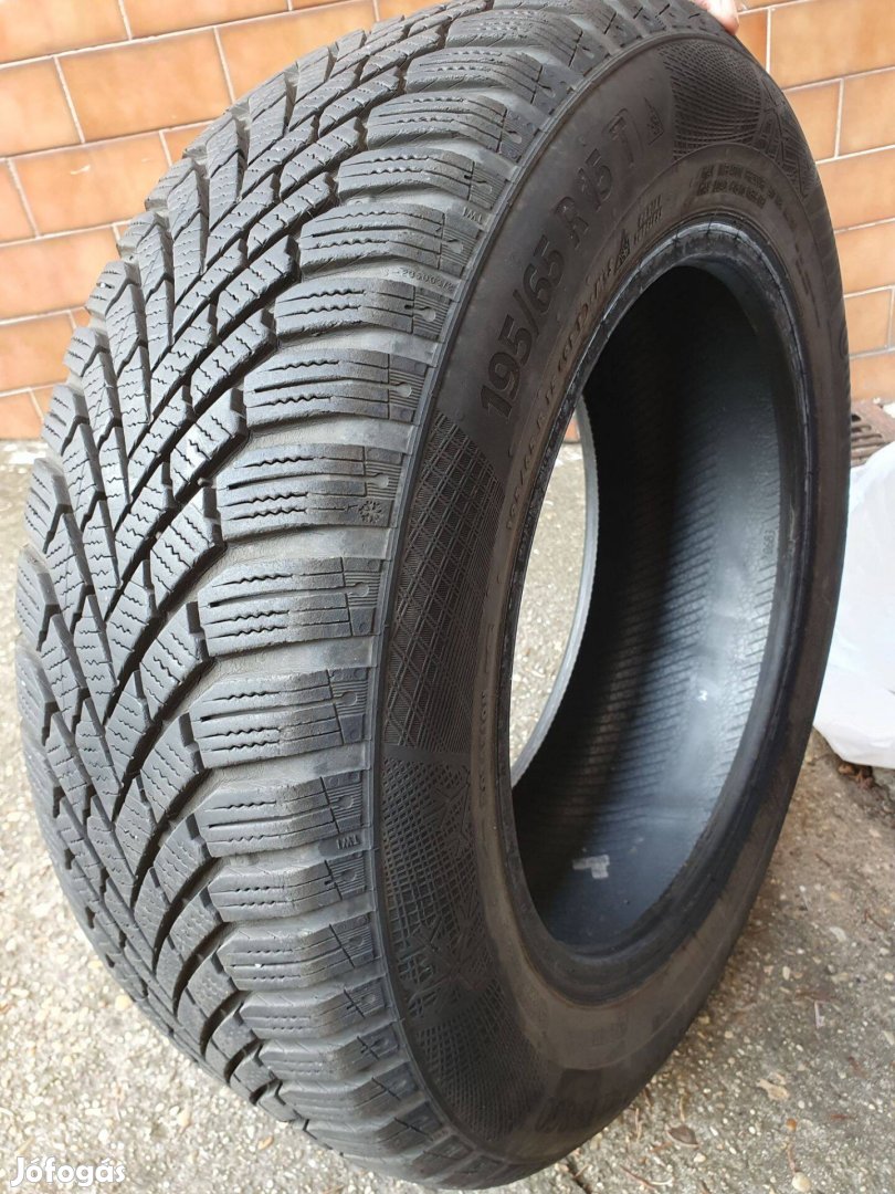 Continental Wintercontact 195/65 R 15 keveset futott téli gumi 4 db