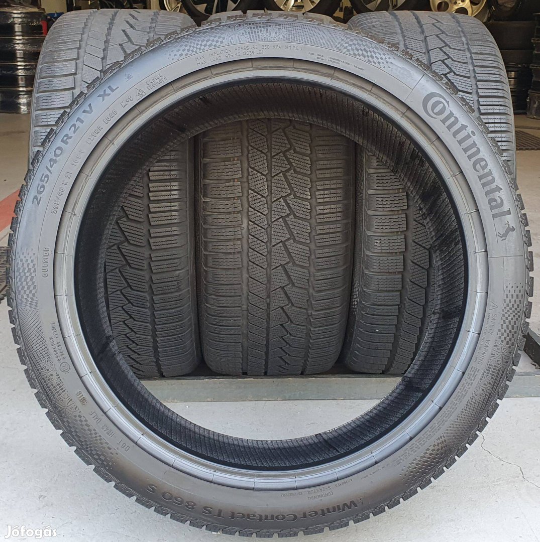 Continental Wintercontact TS860S 265/40 R21 téli gumi 4db /T155