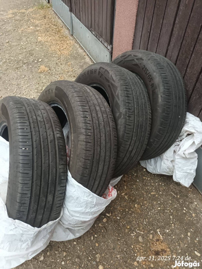 Continental nyári gumik 215/65 R16 szett 4db
