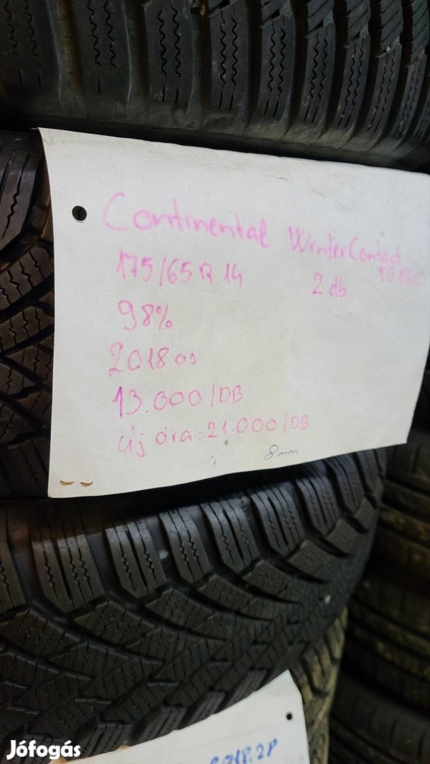 Continental wintercontact 175/65R14 téli gumi