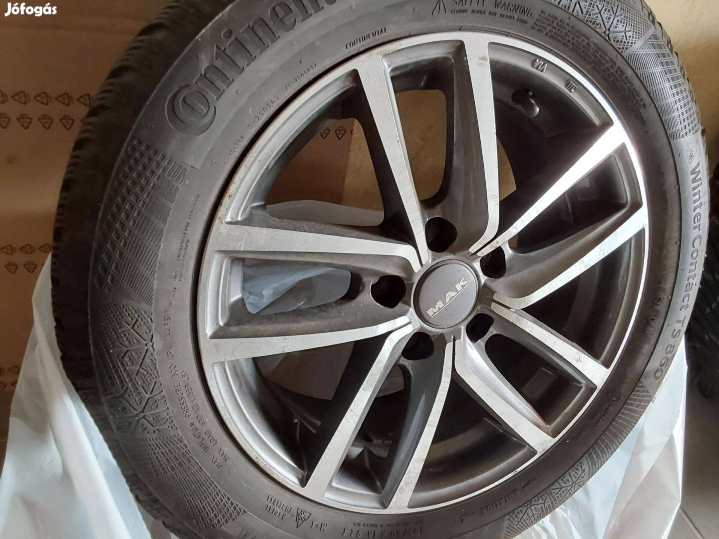Continental wintercontact TS860 kitűnő állapotban MAK alufelnivel elad