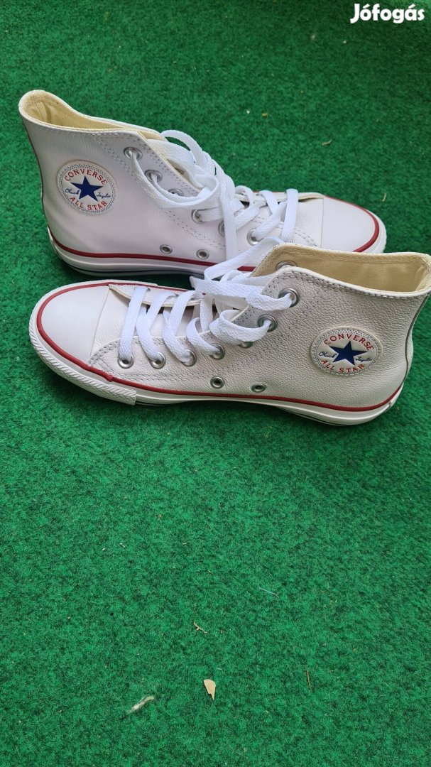Converse Chuck Taylar All Star Hi fehér magas szárú bőrcipő