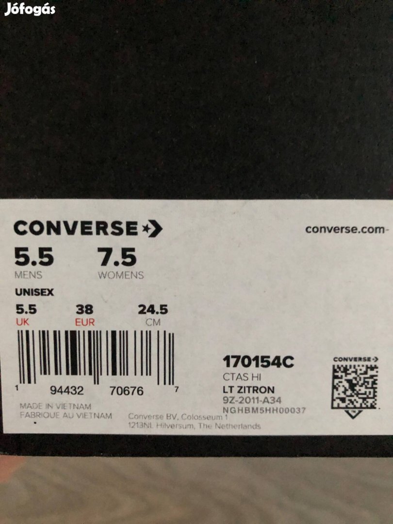 Converse magas szárú tornacipő