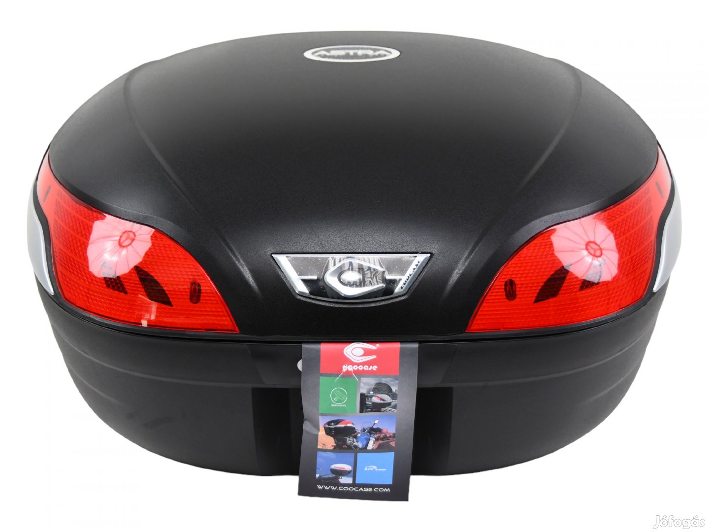 Coocase 48L központi doboz LED féklámpával, piros prizma