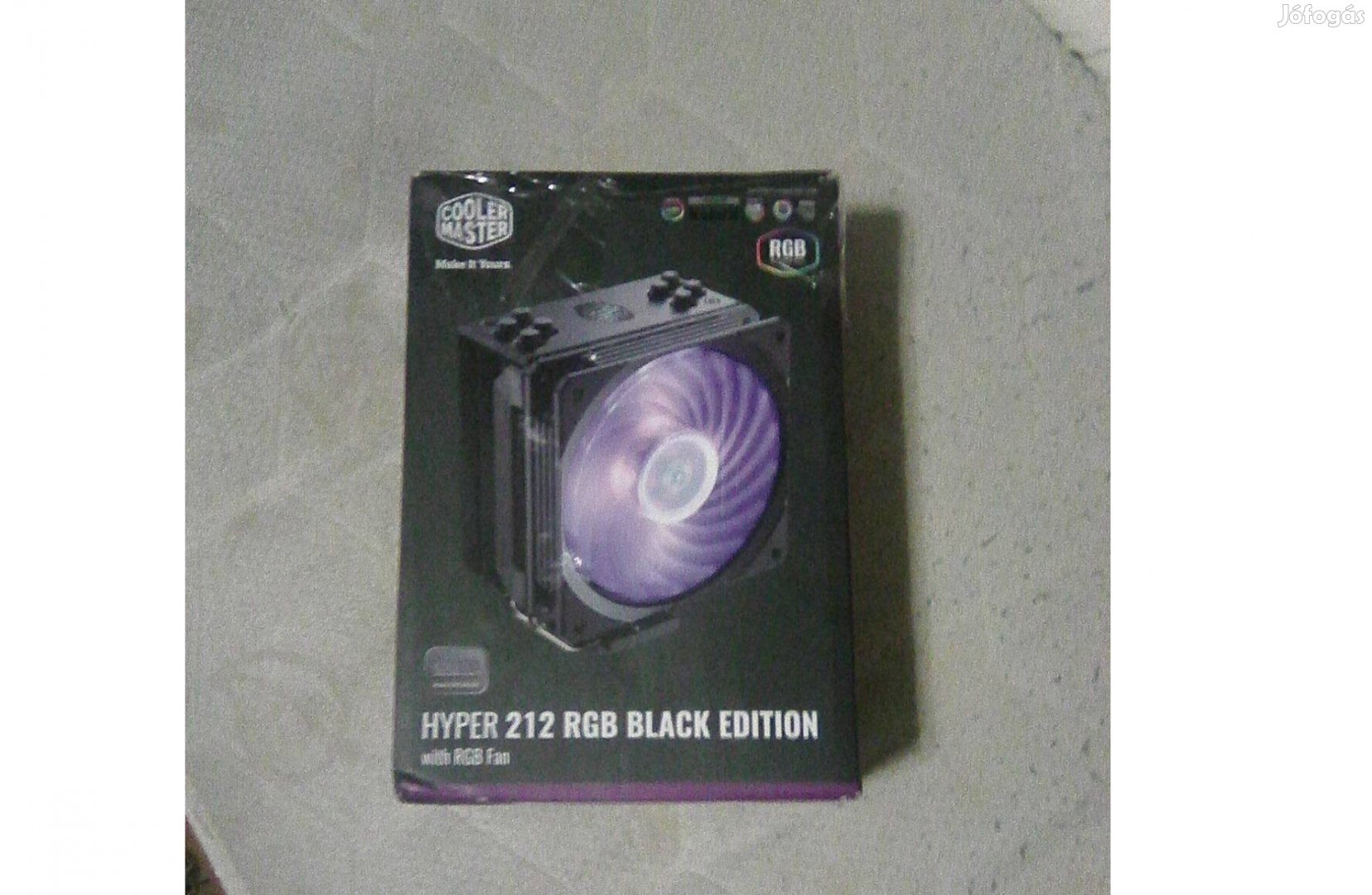 Cooler Master Hyper 212 RGB Black Edition proci hűtő. Postázom is