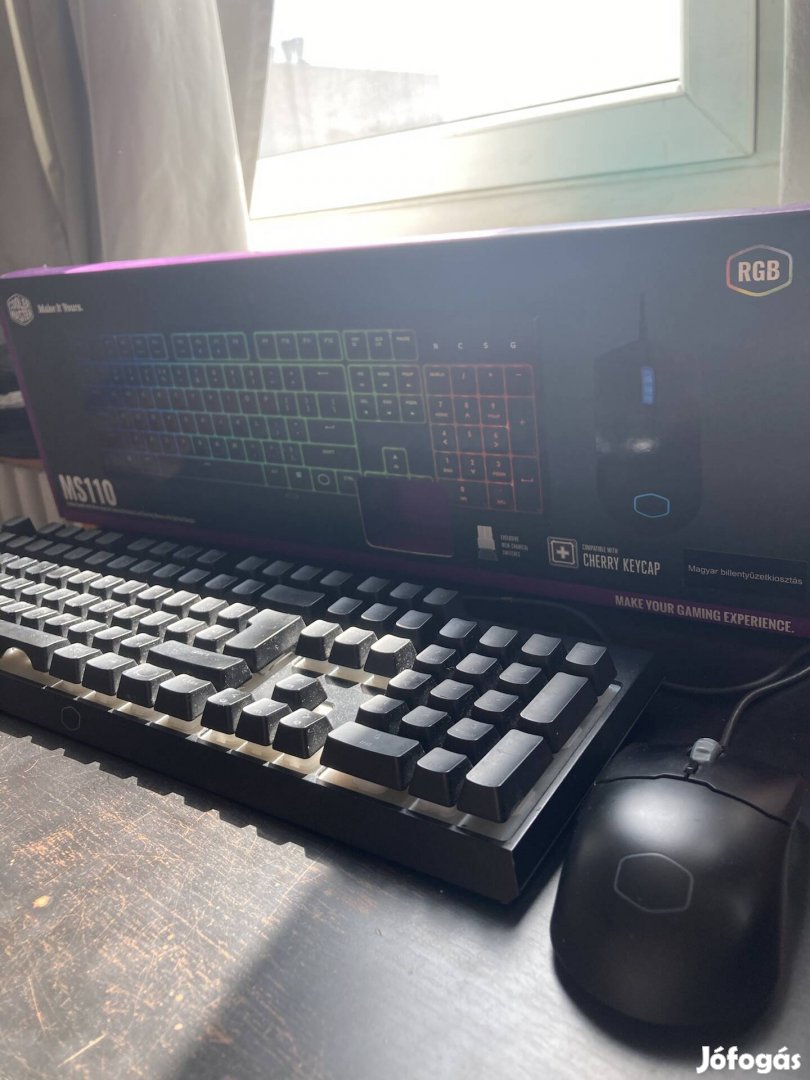 Cooler Master MS110 RGB gamer billentyűzet és egér magyar kiosztás