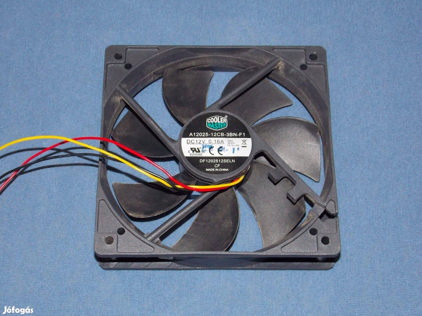 Cooler-Master PC, számítógép cooler, ház ventilátor 120 mm, 12 Volt