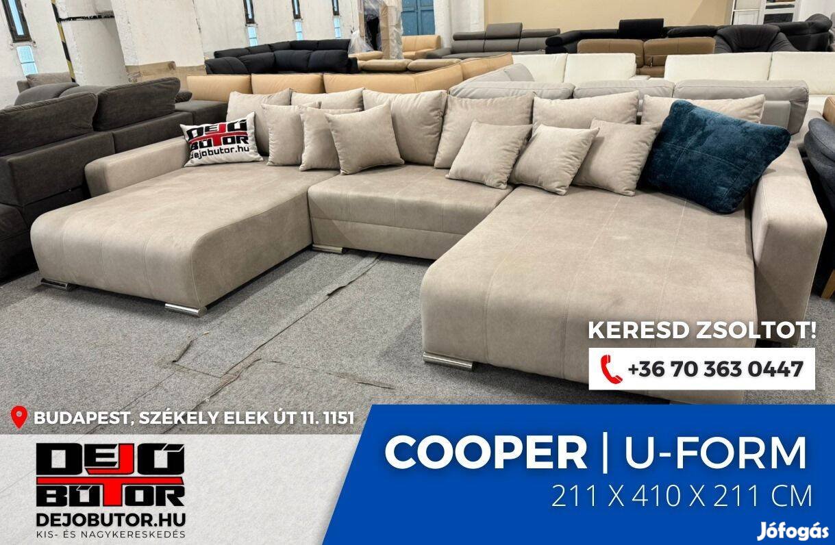 Cooper párnás kanapé ülőgarnitúra 211x410x211 cm ágyazható sarok ualak