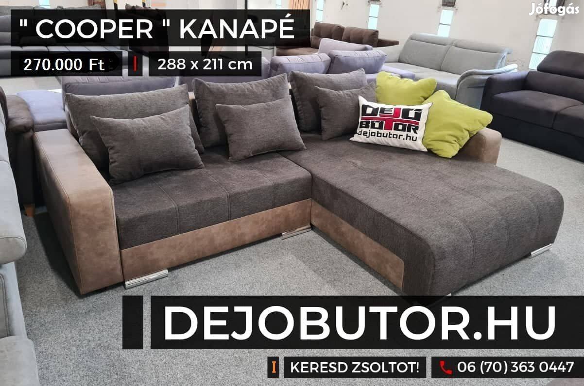 Cooper sarok barna kanapé rugós ülőgarnitúra 288x210 cm ágyazható ágyn