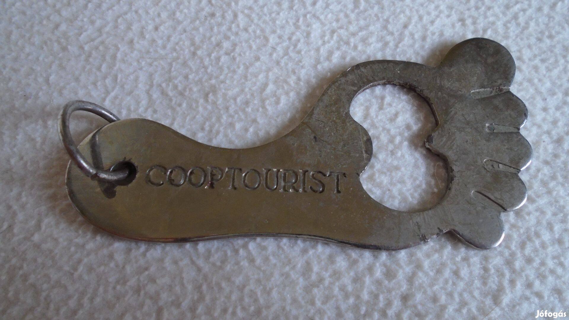 Cooptourist fém, láb alakú nyitó és kulcstartó - Gyűjtőknek is!!