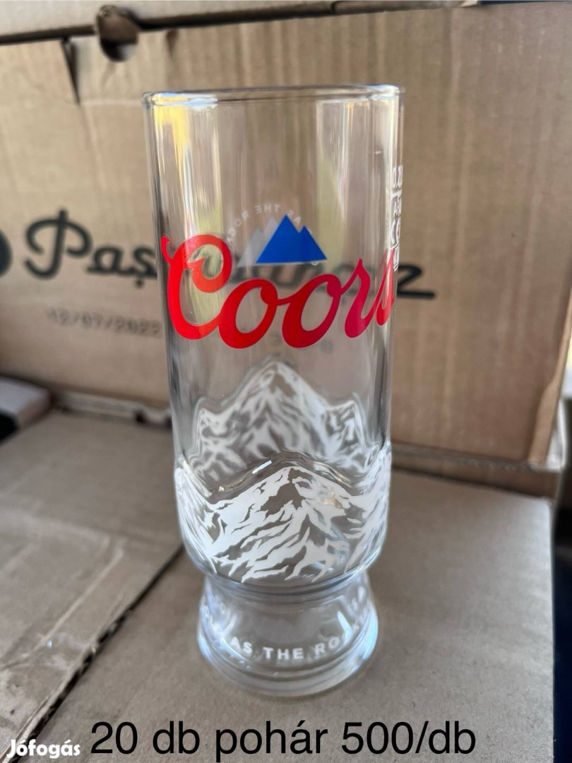 Coors pohár és korsó