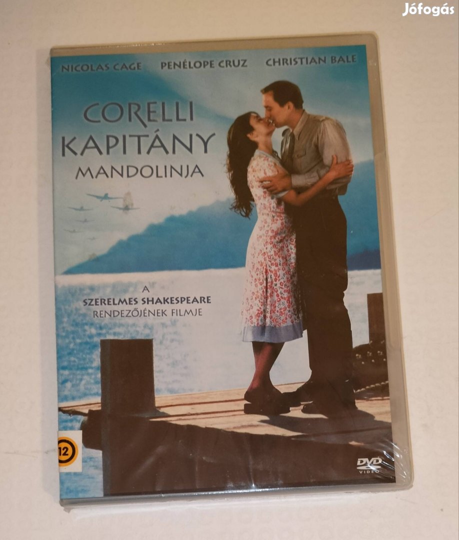 Corelli kapitány mandolinja dvd bontatlan Penelope Cruz 