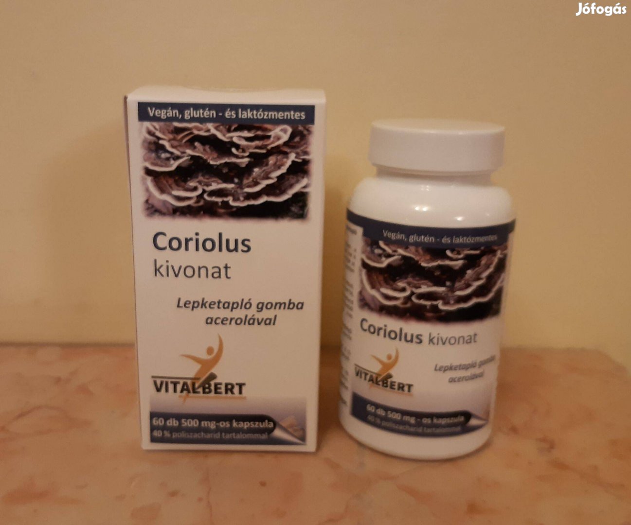 Coriolus(lepketapló)gyógygomba kivonat kapszula 60db, 500mg -bontatlan