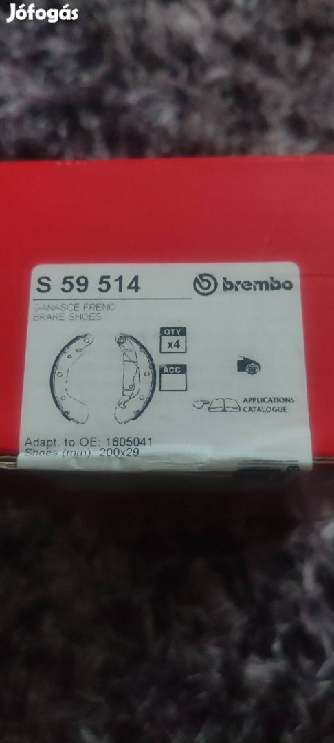 Corsa C való, Brembo hátsó fékbetét 