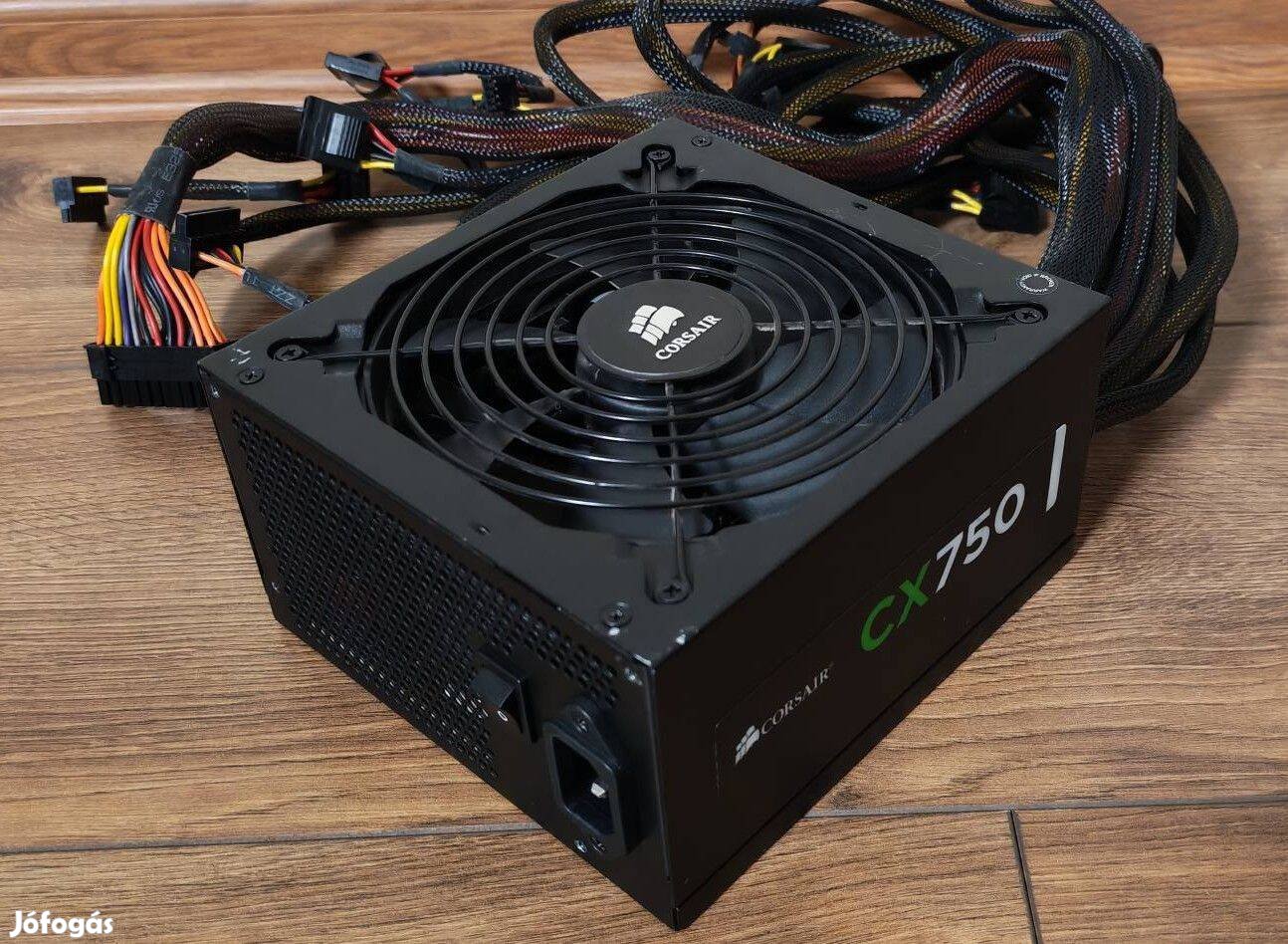 Corsair CX 750 tápegység Csavarmatricás