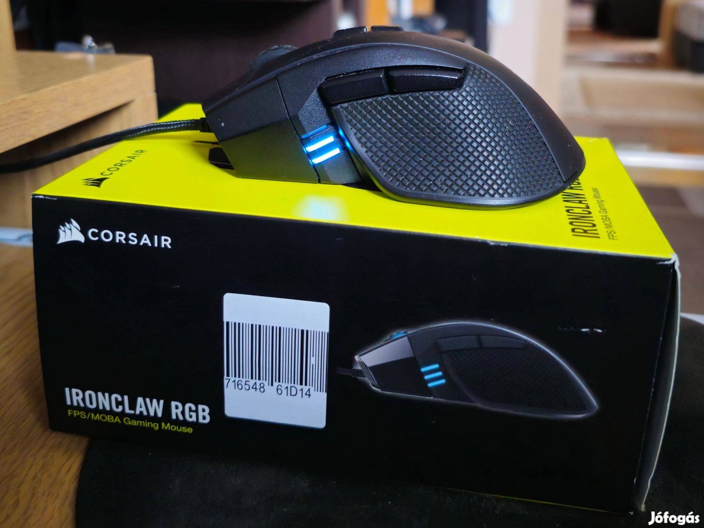 Corsair Ironclaw RGB vezetékes gamer egér Eladó(Új)