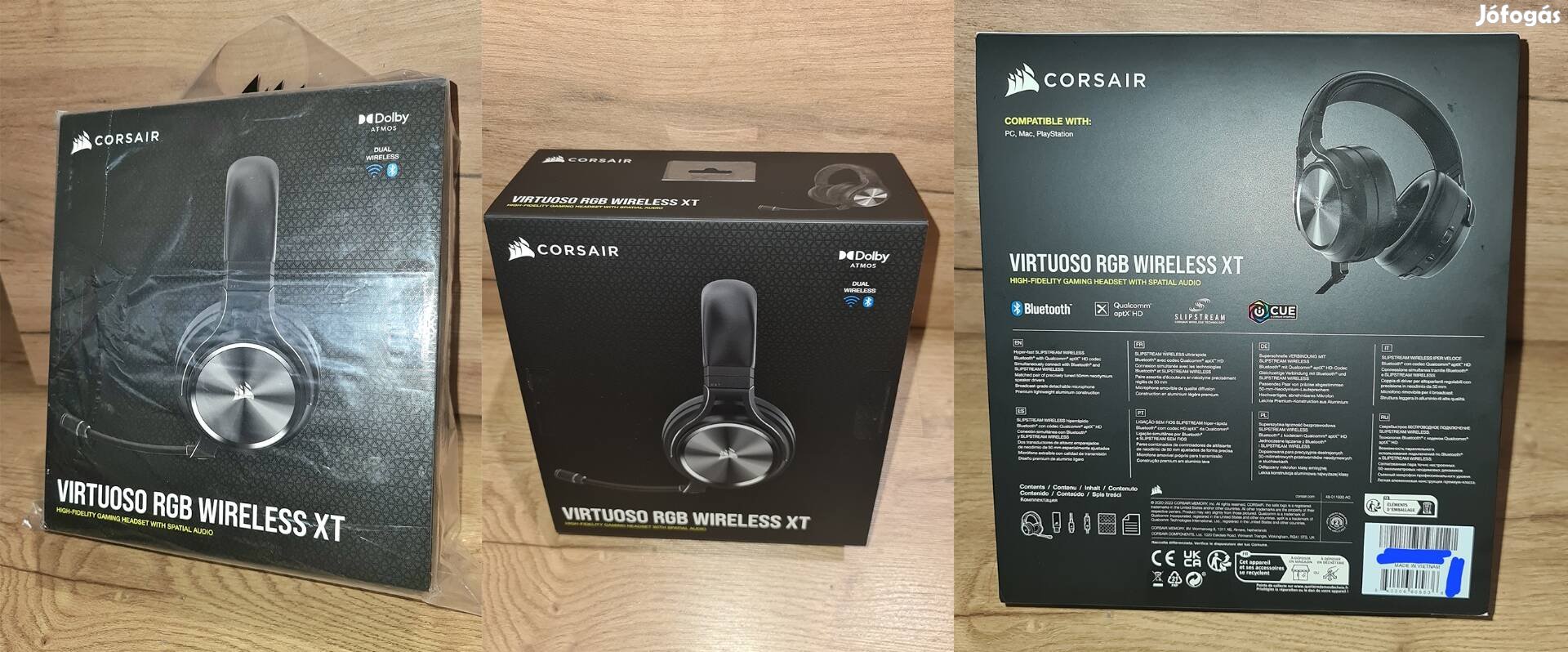 Corsair Virtuoso RGB Wireless XT - gamer fejhallgató
