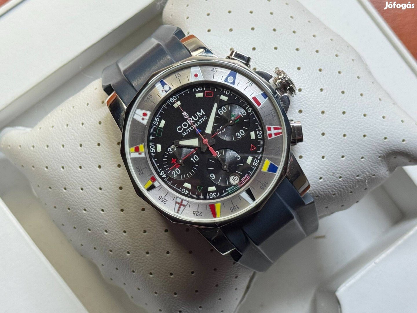Corum Admirals Cup Chronograph 44 szervizelve Lgsw