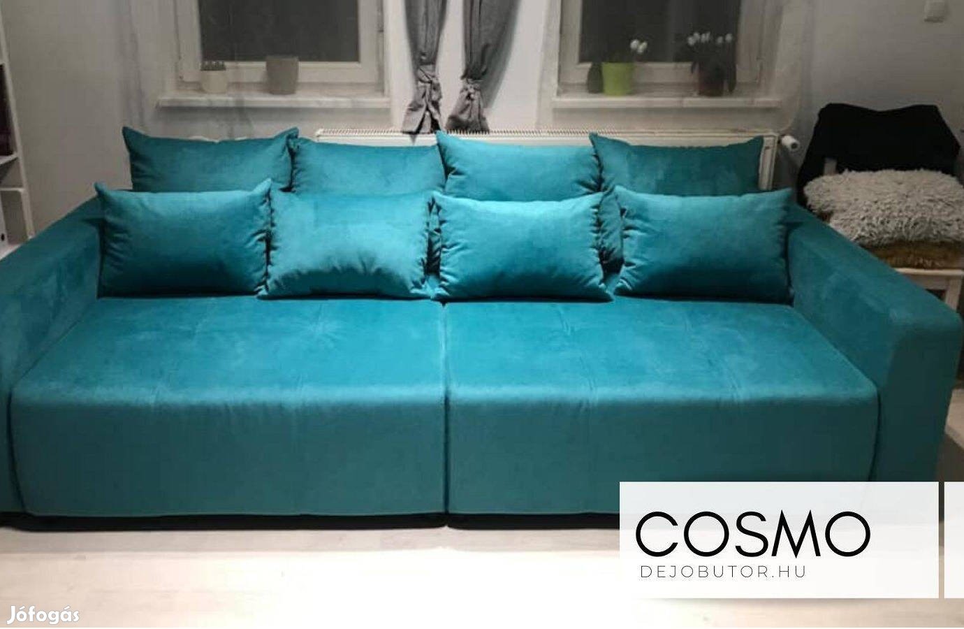 Cosmo óriás kék szvacsos bútor kanapé ülőgarnitúra 290x140 cm