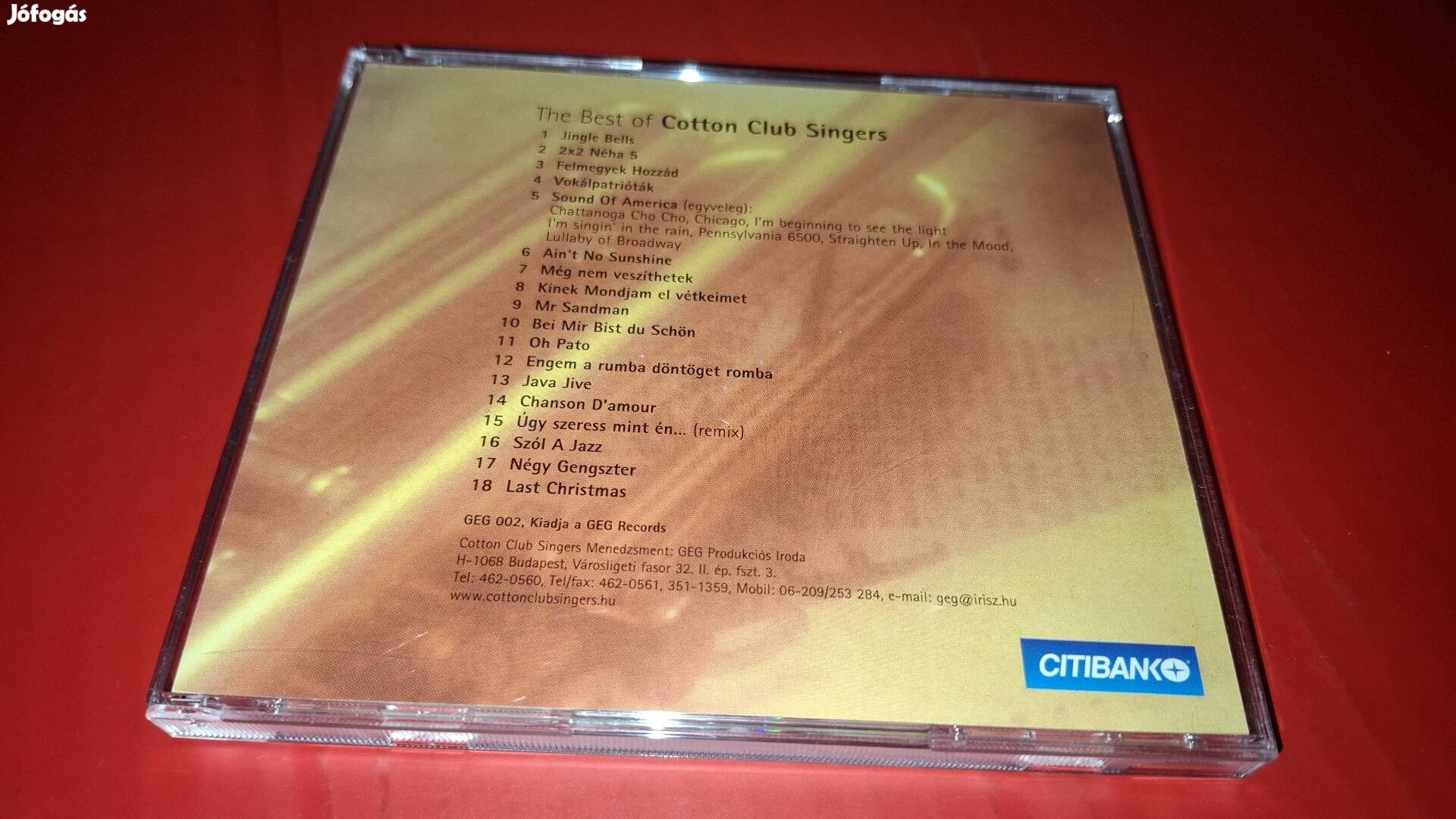 Cotton Club Singers Best of ( Citigold Válogatás ) Cd 