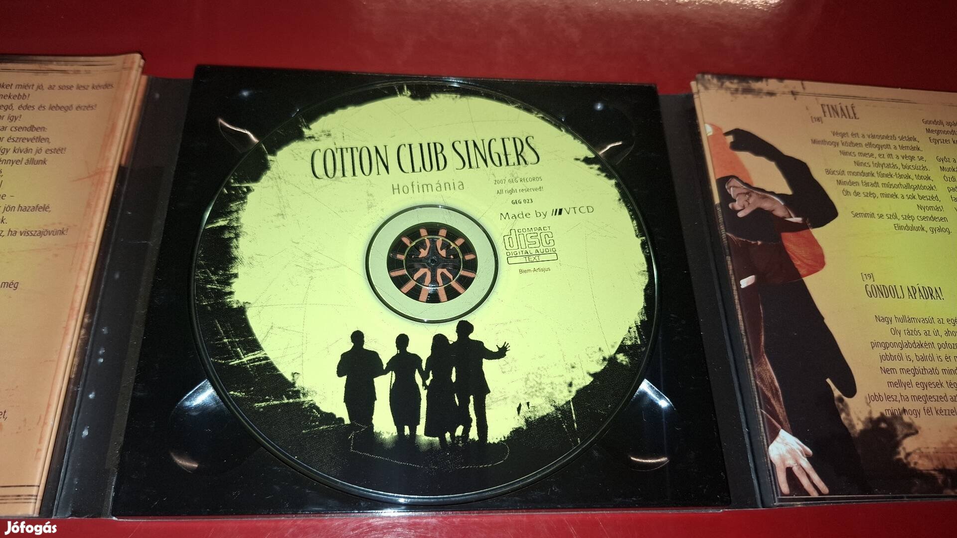 Cotton Club Singers Hofimánia Cd 2007