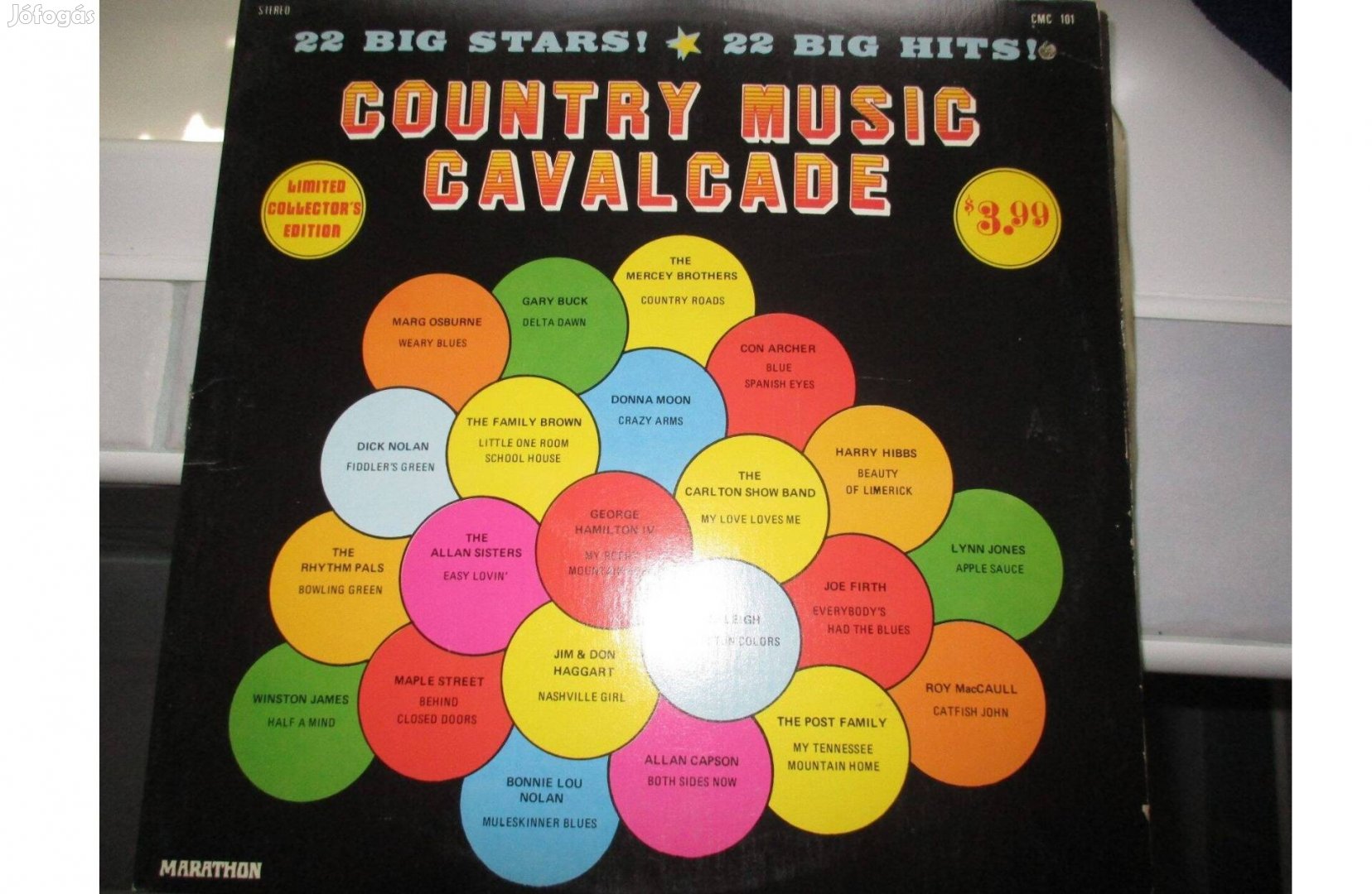 Country Music Cavalcade bakelit hanglemez eladó