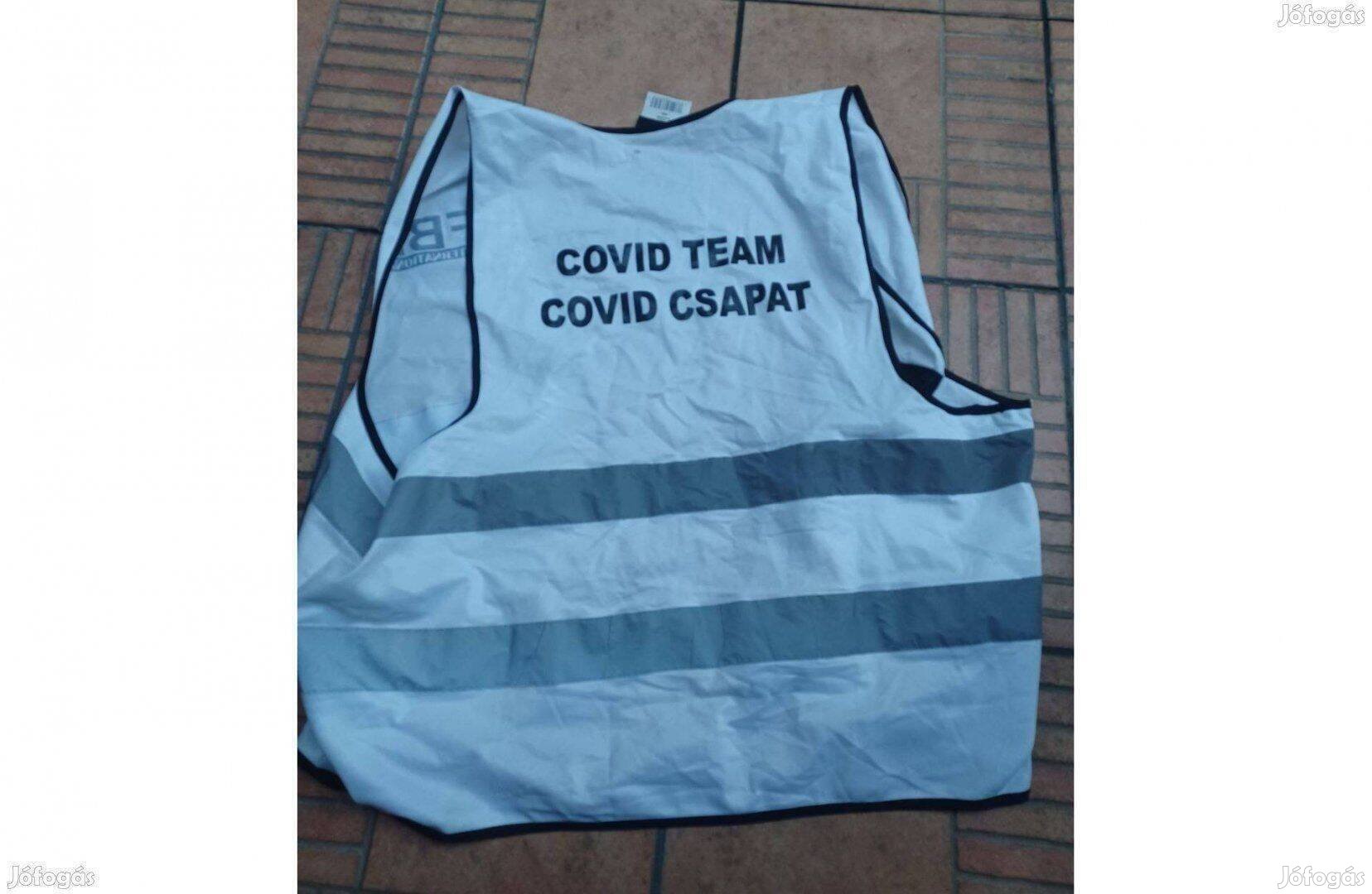 Covid csapat láthatósági mellény