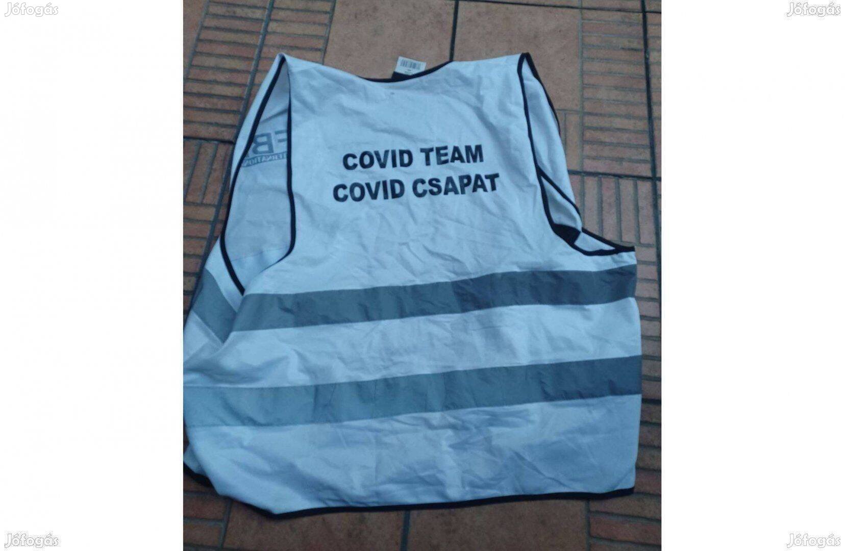 Covid csapat láthatósági mellény