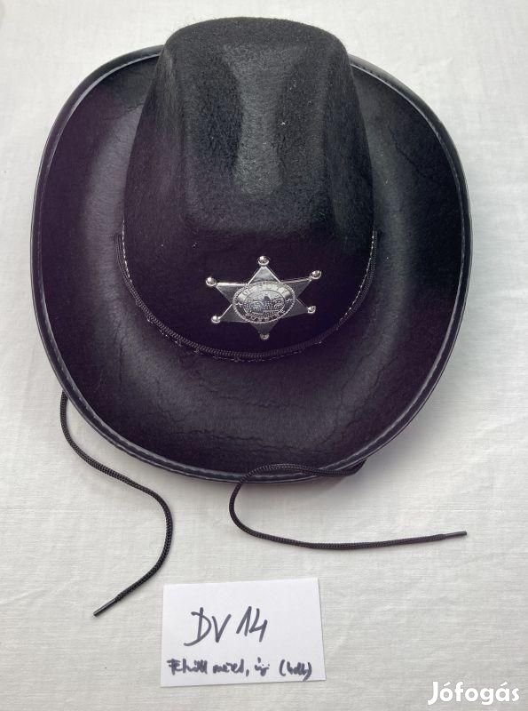 Cowboy kalap, Seriff kalap, cowboy jelmez kalap, felnőtt