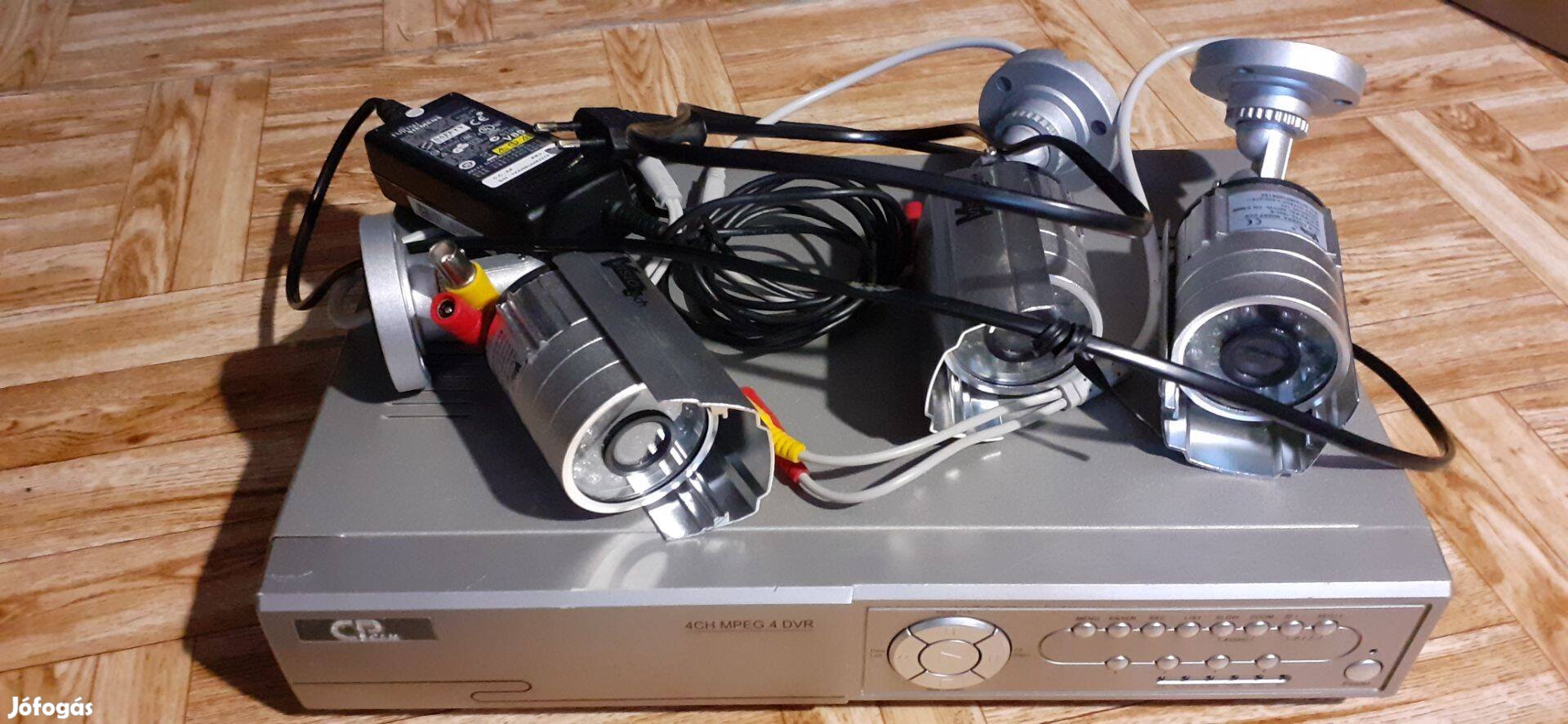 Cpcam 4CH MPEG 4 DVR HDD kamera rögzítő