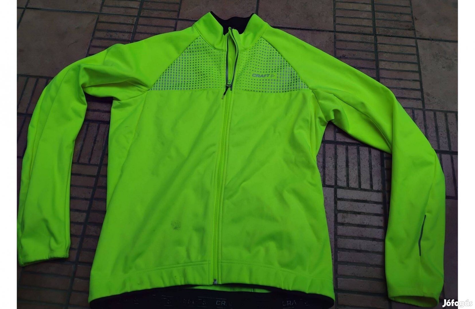 Craft softshell biciklis pulóver láthatósági kerékpáros felső XL