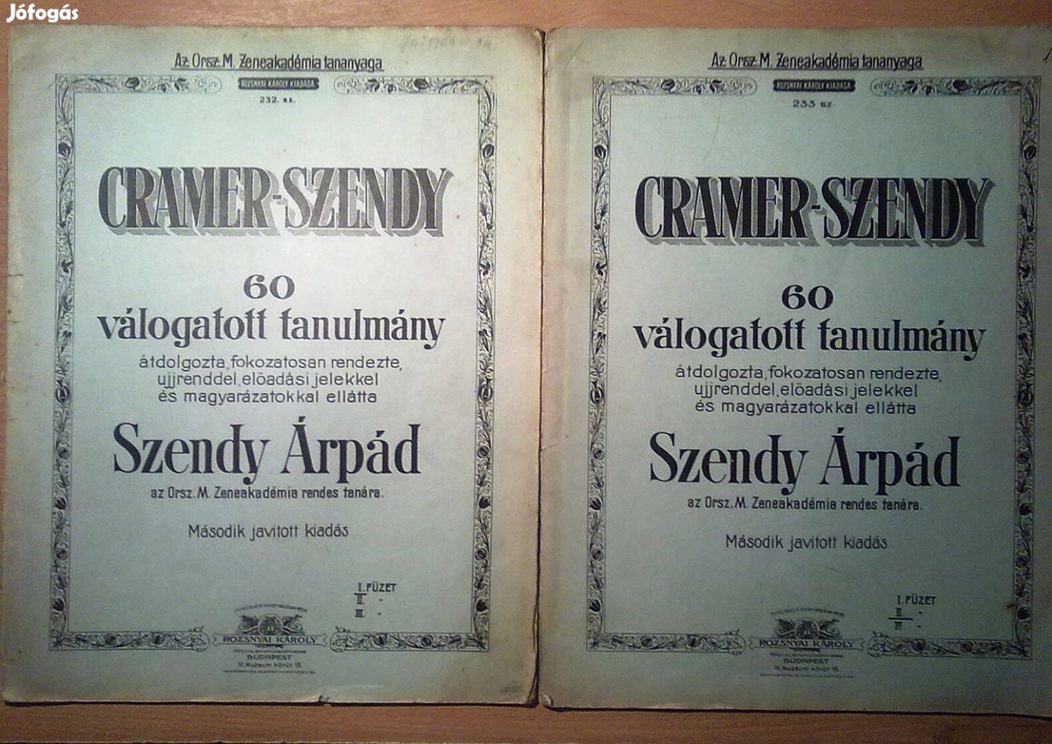 Cramer - Szendy 60 válogatott tanulmány I-II. (A két rész együtt 2000)