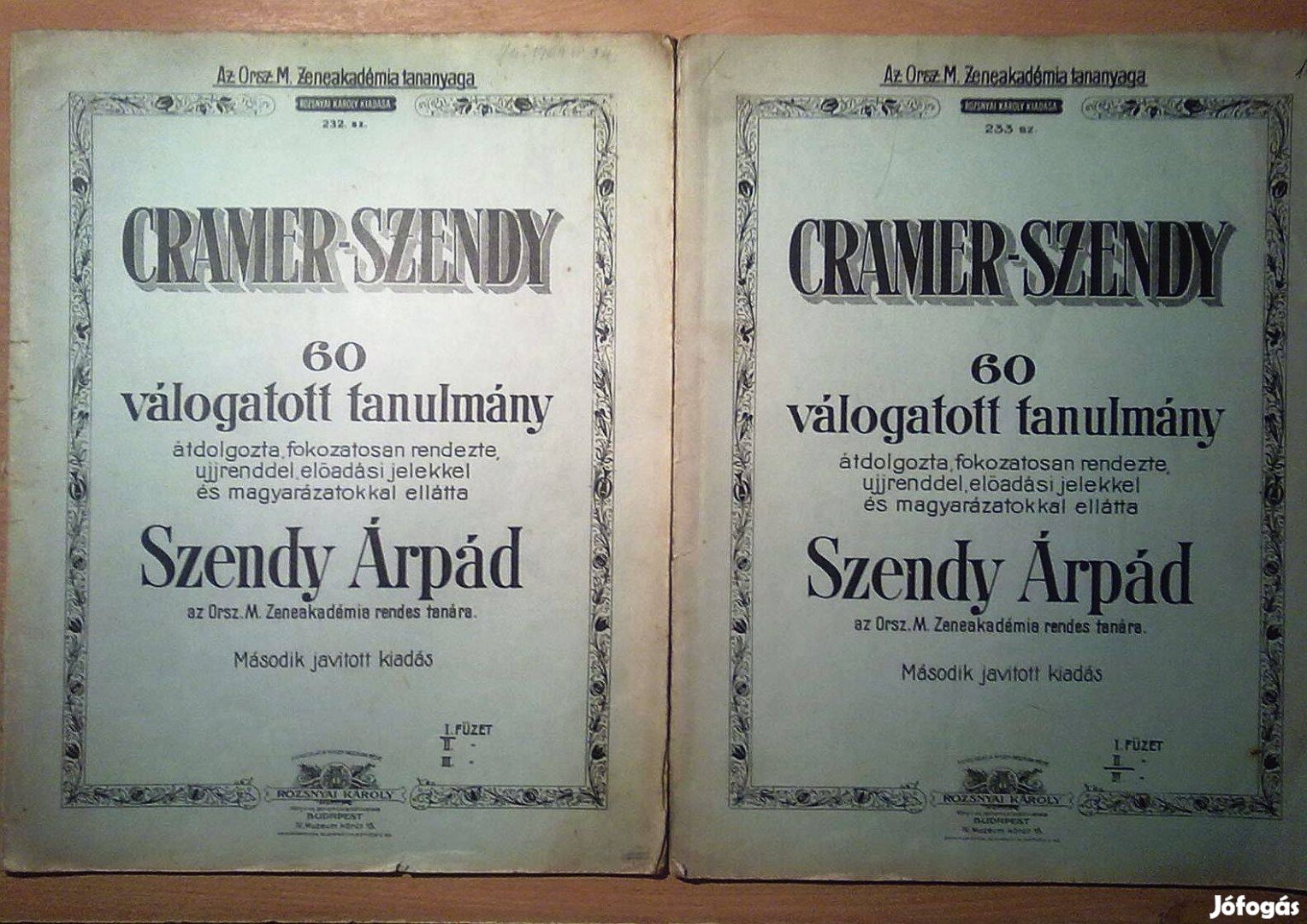 Cramer - Szendy 60 válogatott tanulmány I-II. (A két rész együtt 2000)