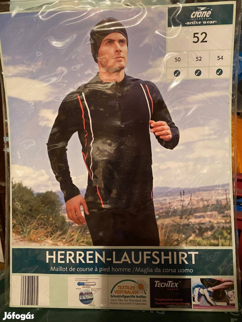 Crane férfi futó felső csomag L-es