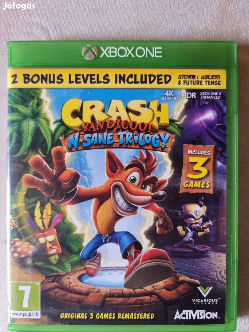 Crash Bandicoot 3. Xbox one játék.