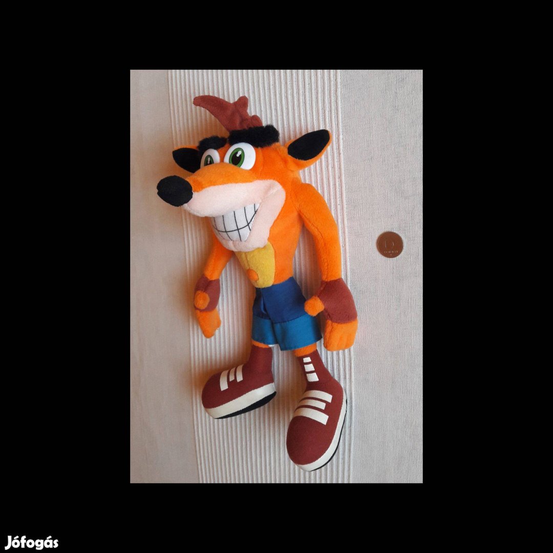 Crash Bandicoot plüssfigura játék Playstation PS eredeti hibátlan