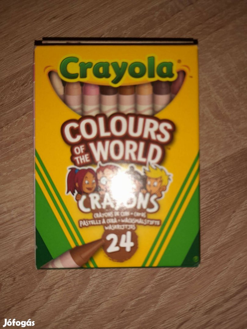 Crayola, 24 db-os zsírkréta készlet, bőrszínek, féláron