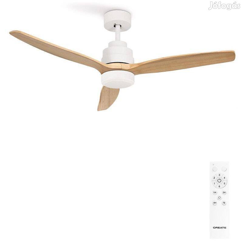 Create mennyezeti ventilátor, lámpával, távirányítóval, 40W