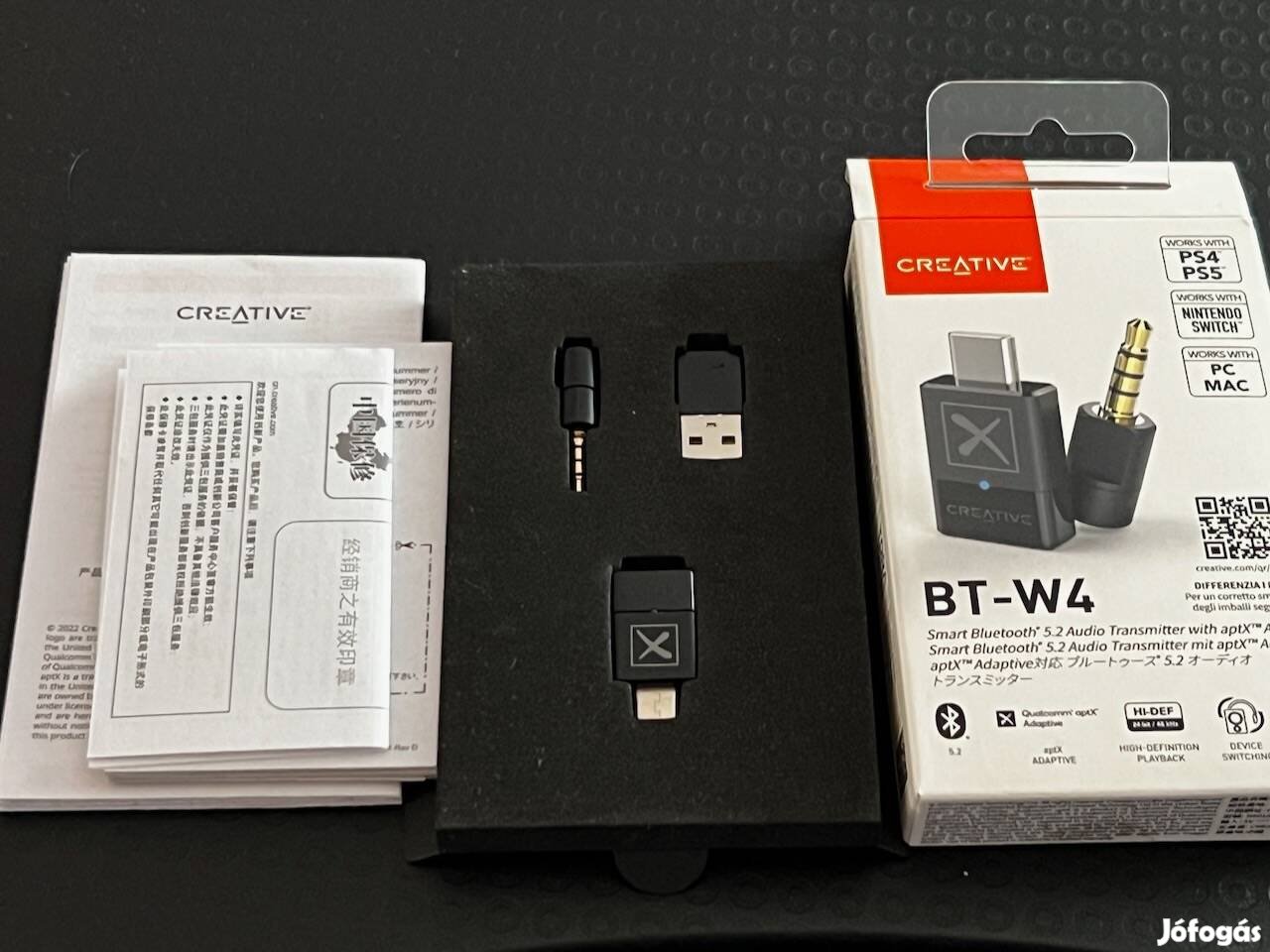 Creative BT-W4 Bluetooth adapter, tökéletes állapotban eladó