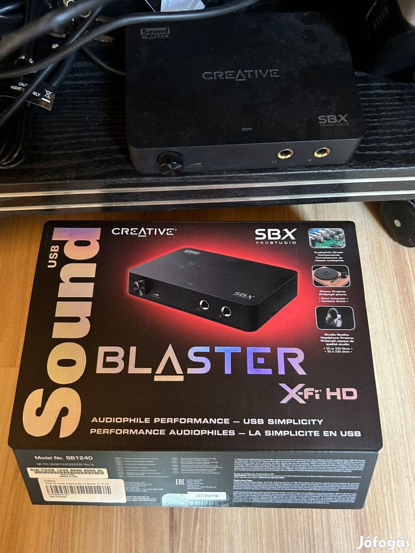 Creative Sound Blaster Xfi HD USB külső hangkártya eladó