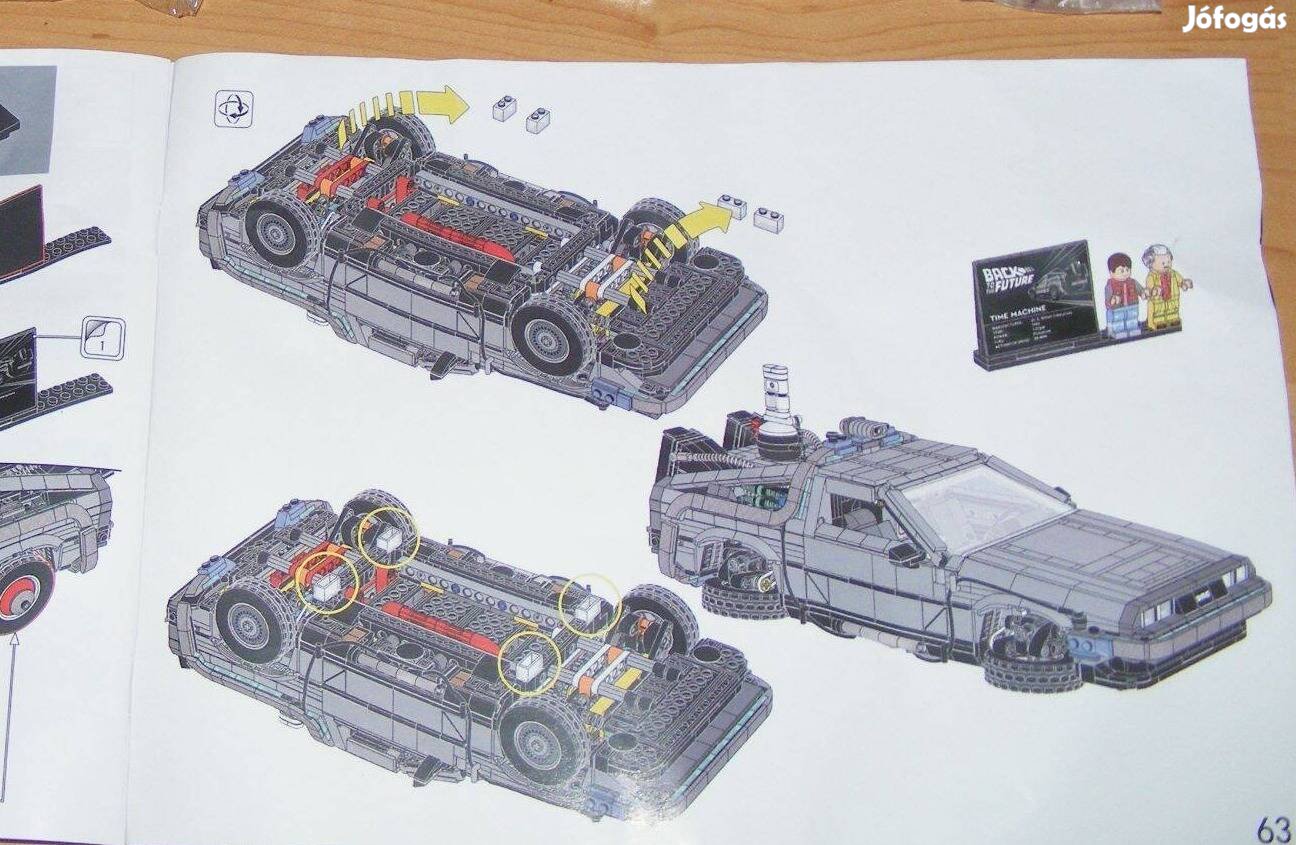 Creator Icons 10300 Vissza a jövőbe időgép Delorean lego Új