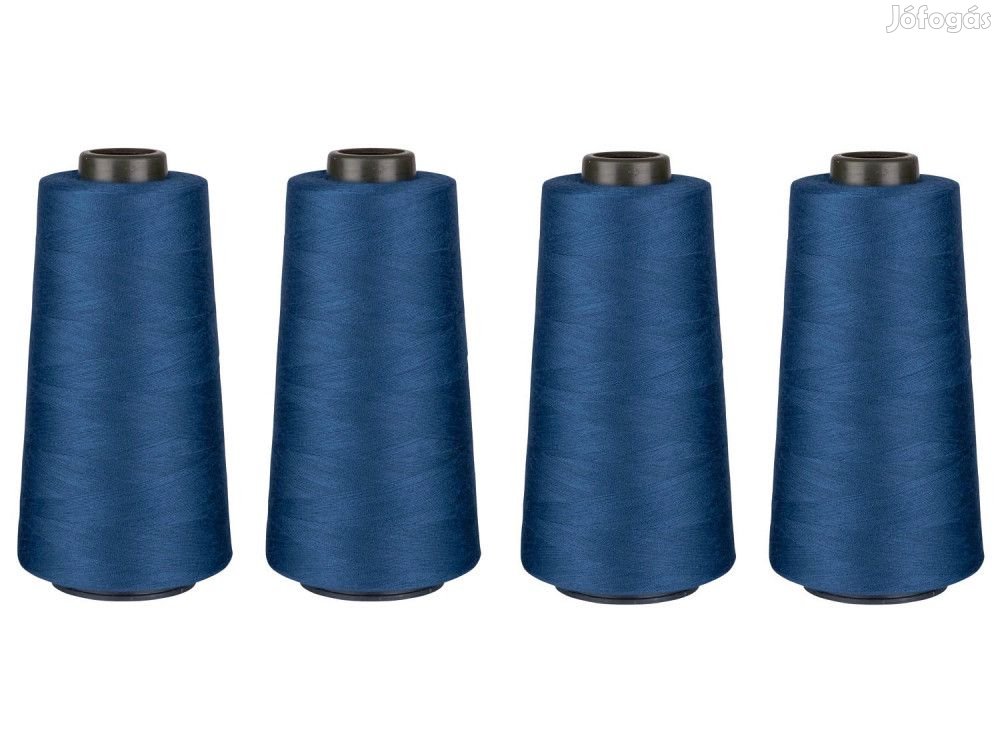 Crelando kék 4 darabos (4 x 2500 méter / 88g) 40/2 polyester overlock