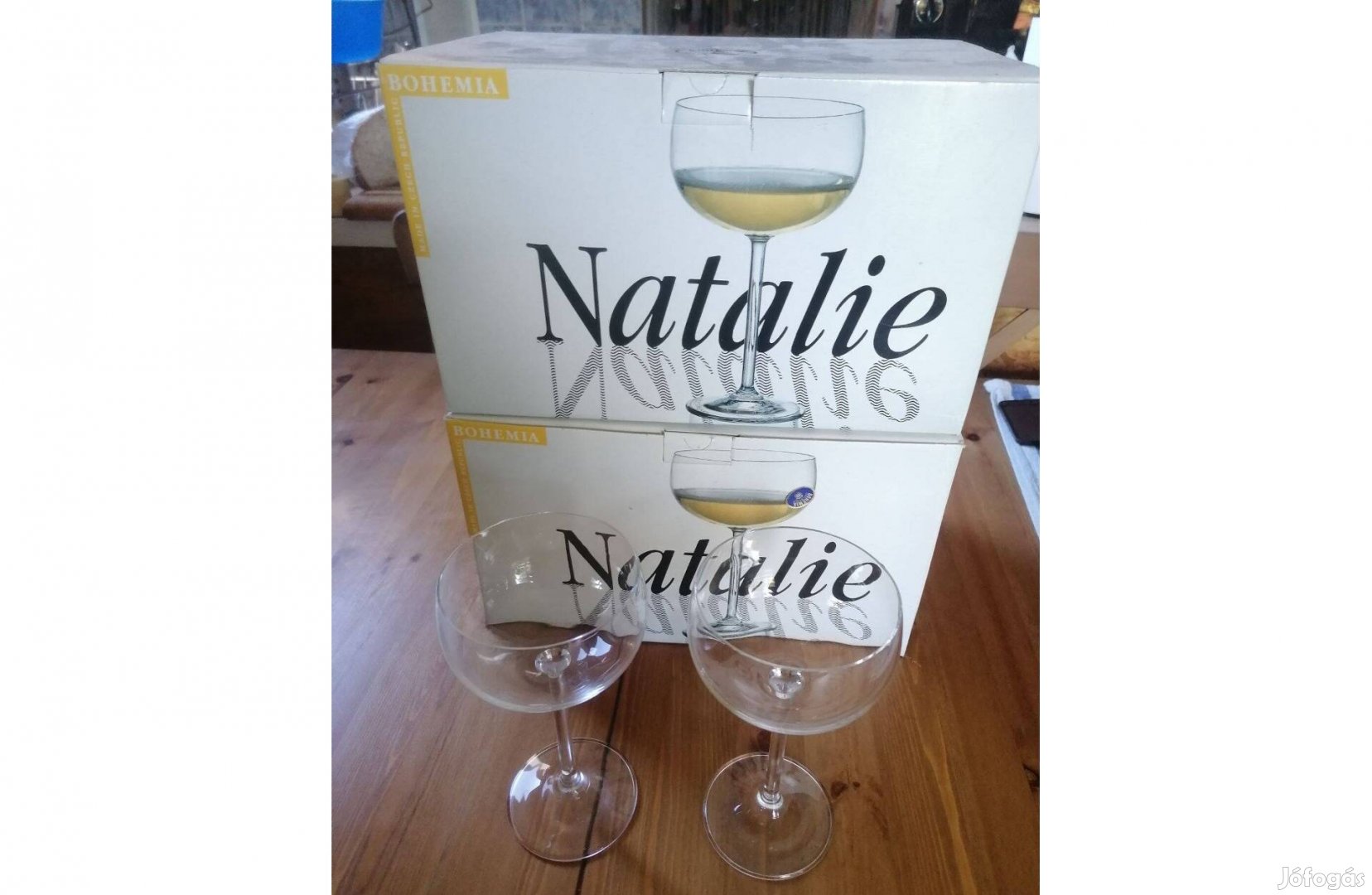 Cristal Natalie, talpas, pezsgős pohár eladó!