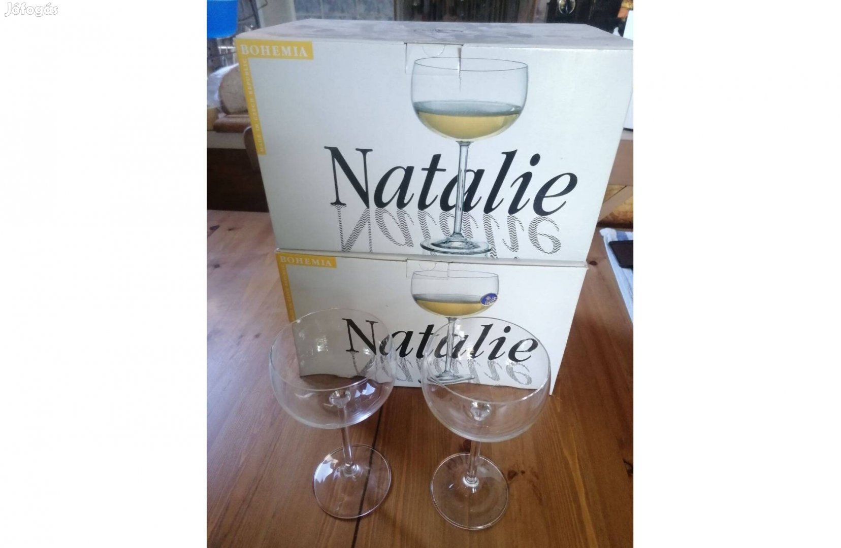 Cristal Natalie, talpas, pezsgős pohár eladó!