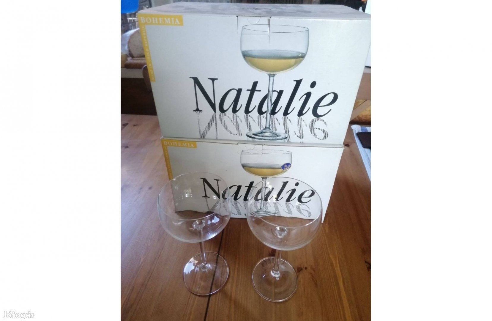 Cristal Natalie, talpas, pezsgős pohár eladó!