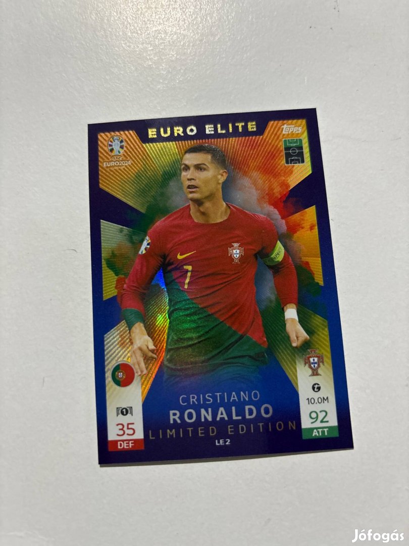 Cristiano Ronaldo Elite Limited focis kártya