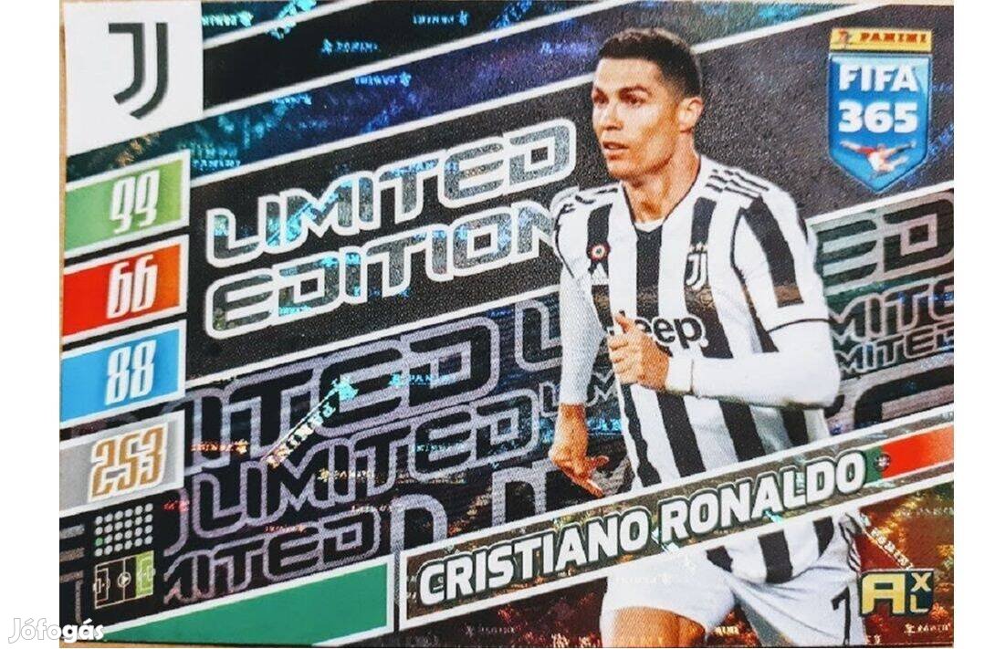 Cristiano Ronaldo Juventus Limited focis kártya Panini FIFA 2022