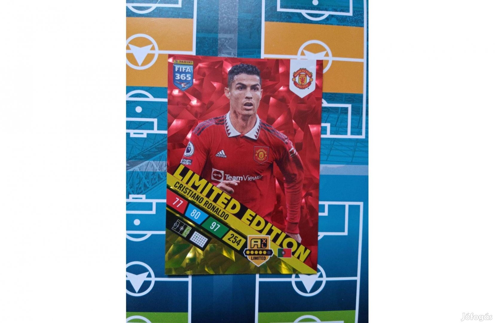 Cristiano Ronaldo Panini Fifa 365 2023 Limited focis kártya