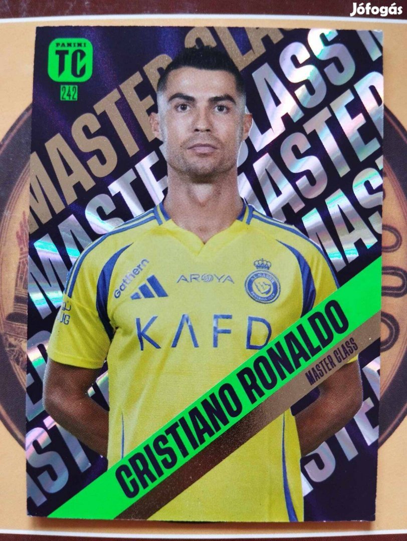 Cristiano Ronaldo (Al-Nassr) Master Class Top Class 2025 focis kártya